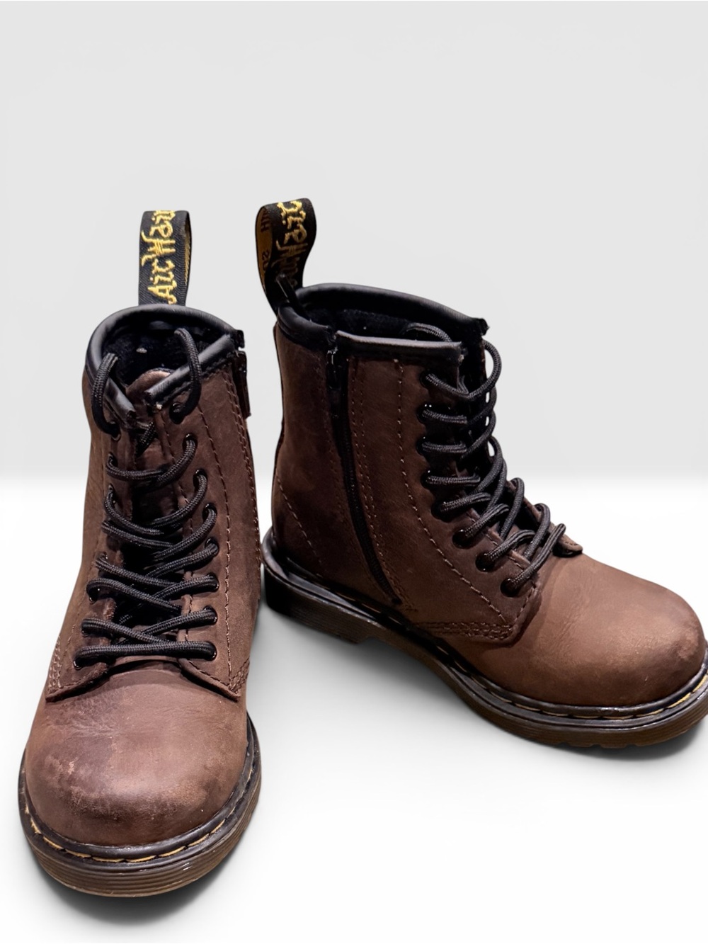 Dr. Martens Kids Brooklee boot new in box Crazy Horse Brown